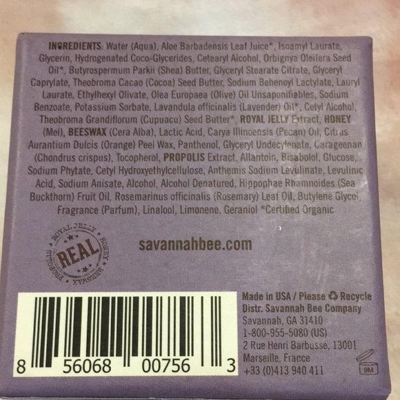 Savannah Bee Co Rosemary Lavender Royal Jelly Body Butter 1.65 oz NWT Boxed - Picture 15 of 15